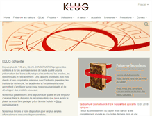 Tablet Screenshot of klug-conservation.fr