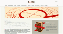 Desktop Screenshot of klug-conservation.de